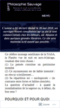 Mobile Screenshot of philosophiesauvage.com